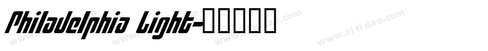 Philadelphia Light字体转换